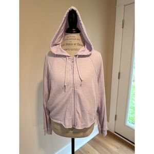 Victoria's Secret PINK Women's Lavender Full Zip Crop Hoodie Size S